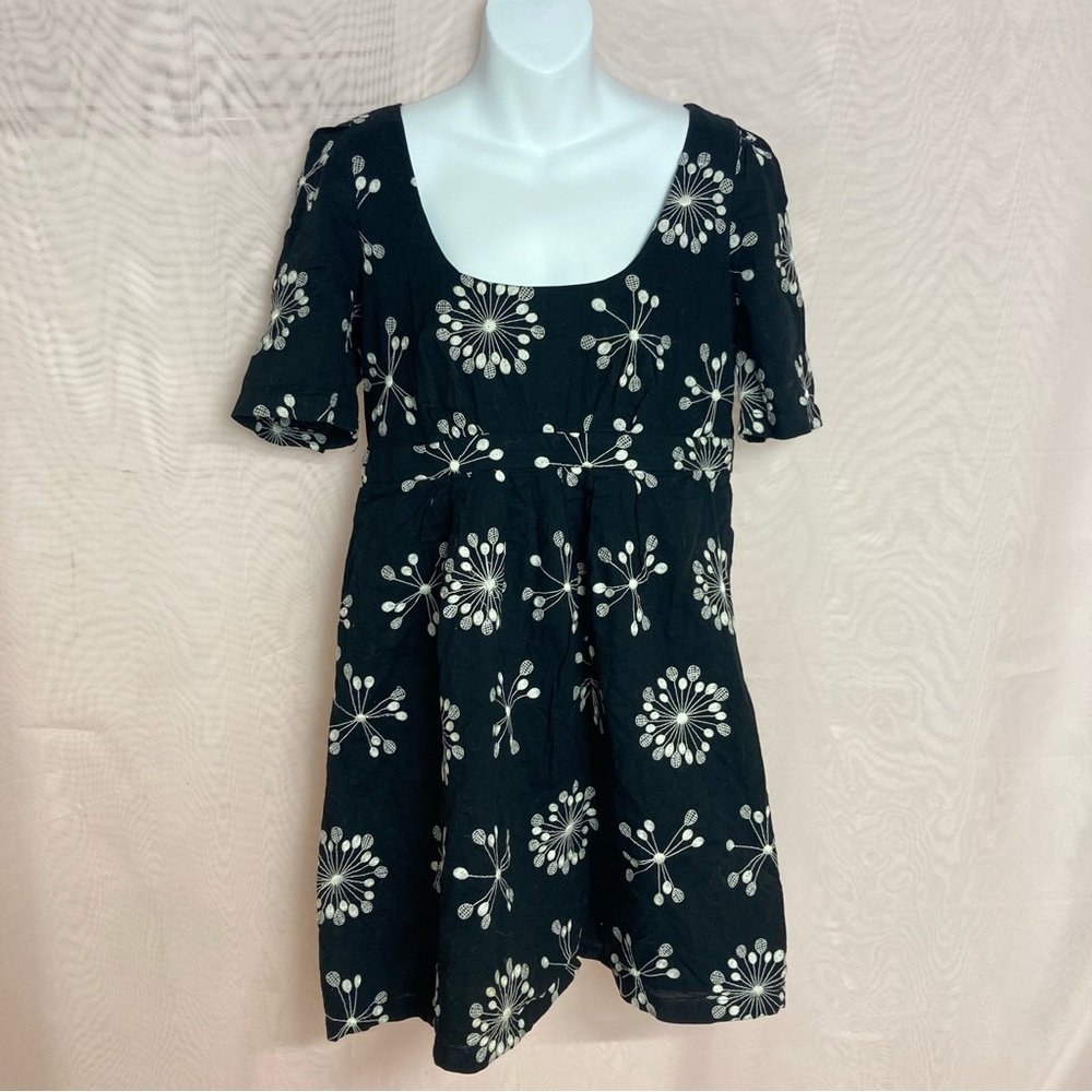French Connection retro print babydoll dress